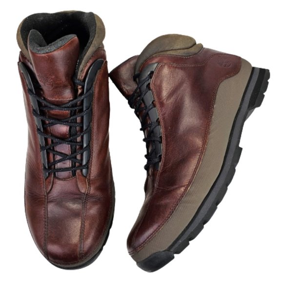 Timberland Mens Euro Dub 85152 Brown Leather Lace Up Hiking Boot Shoes Sz 12 - Picture 11 of 11